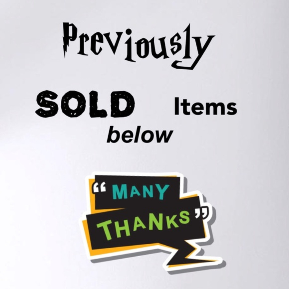 Sold items below